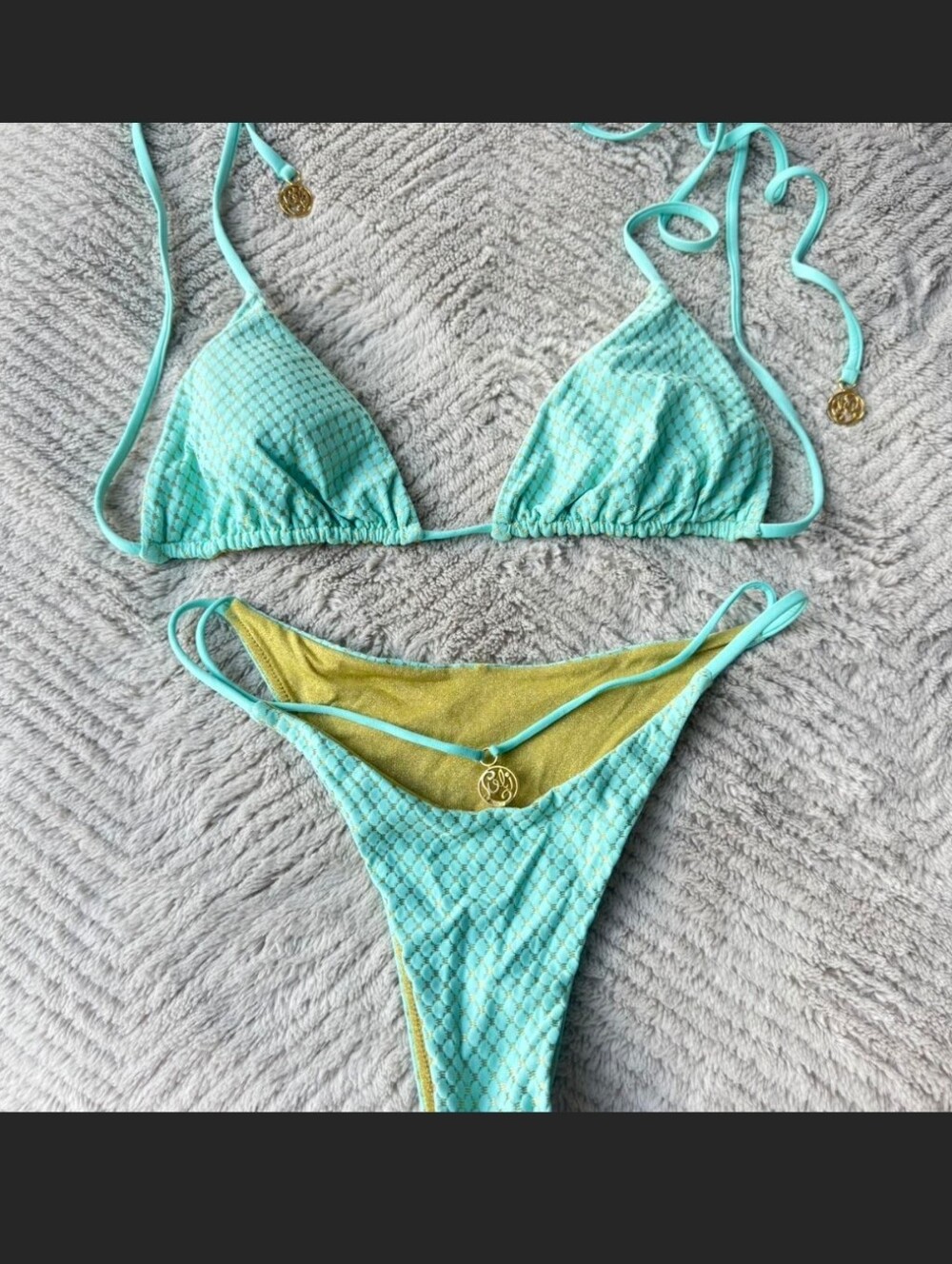 Luli Fama | Luli Icon Triangle Top & Strappy Ring Brazilian Bottoms XS/S